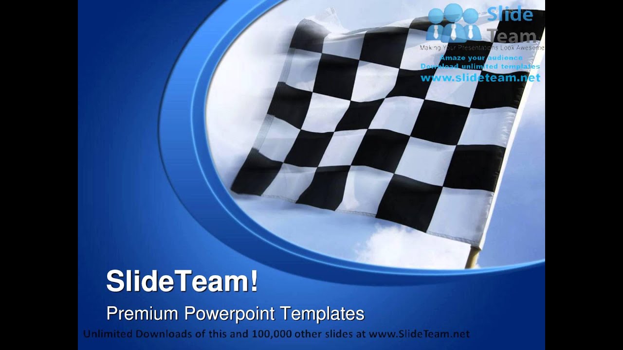 free race car powerpoint template
